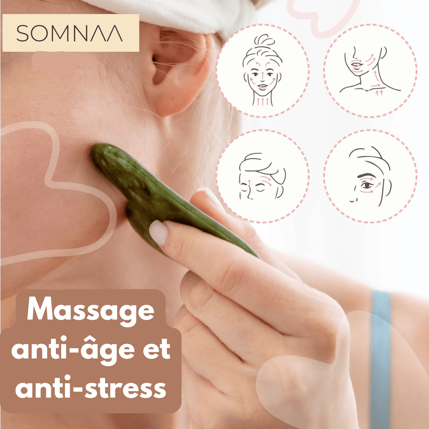 Rouleau de massage Gua Sha - Somnaa