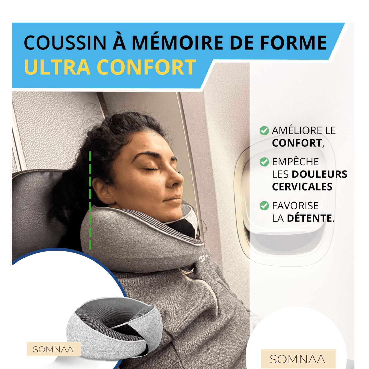 Oreiller de voyage - Somnaa