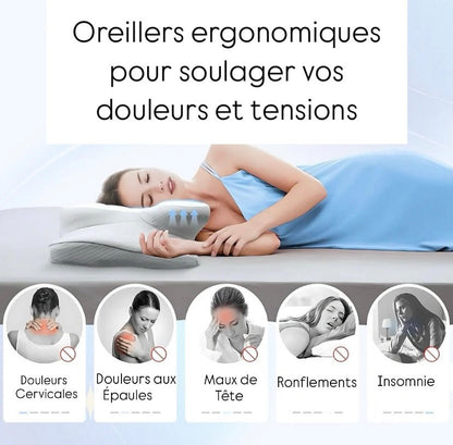 Oreiller en mousse à mémoire de forme en forme de papillon - Somnaa